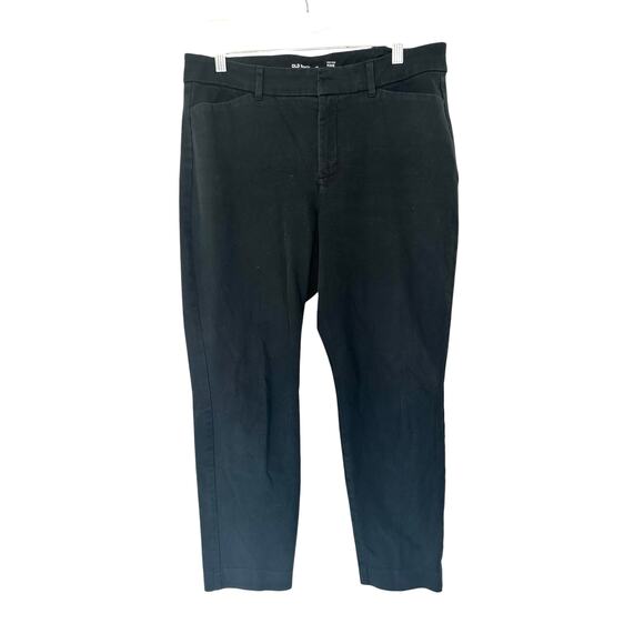 Old Navy Black Office Career Work Business Pixie Skinny Leg Pants Size 12 - Picture 1 of 10